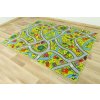 Dětský kusový koberec Uličky 12 zelený