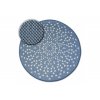 Kulatý koberec Sisal FLAT 48715/591 modrý