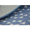 Kulatý koberec Sisal FLAT 48715/591 modrý