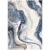 Moderní kusový koberec  Ragolle Argentum 63618 8656 Abstraktní modrý krémový