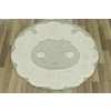 Kulatý dětský koberec SMILE 15545/653 Ovečka krémový