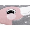 dywan petit flamingos flamingi serduszka szary4