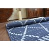 Kusový koberec Sisal COLOR 47268 309 modrý geometrický vzor5