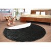 Kulatý koberec SHAGGY 5cm černý