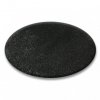 Kulatý koberec SHAGGY 5cm černý