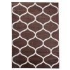 Kusový koberec SARI E665A hnědý