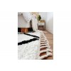 Kusový koberec BERBER CROSS bílý černý6