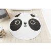 Dětský kulatý koberec PETIT PANDA bílý4