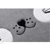 Dětský kulatý koberec PETIT Kočka šedý6