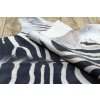 Koberec imitace zvířecí kůže Zebra G5128 1 černý bílý10