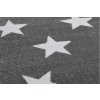 Kulatý koberec SKETCH FA68 Hvězdy šedý bílý4
