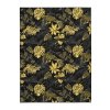 Kusový koberec Monstera Listy palmy černý zlatý