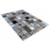 Kusový koberec moderní MAYA Z906B Patchwork šedý modrý