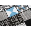Kusový koberec moderní MAYA Z906B Patchwork šedý modrý