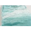 Kusový koberec Shaggy TODA 3D Světle tyrkysový Tmavě tyrkysový2