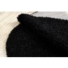 Kulatý koberec jednobarevný SOFFI shaggy 5cm černý12