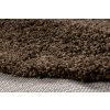 Kulatý koberec jednobarevný SOFFI shaggy 5cm hnědý10