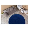 Kulatý koberec jednobarevný SOFFI shaggy 5cm tmavě modrý3