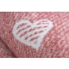 Dětský kulatý koberec HEARTS Srdíčka Růžový11