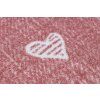 Dětský kulatý koberec HEARTS Srdíčka Růžový6