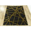 Moderní kusový koberec FESTIVAL 2731A černý / žlutý