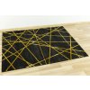 Moderní kusový koberec FESTIVAL 2731A černý / žlutý