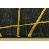 Moderní kusový koberec FESTIVAL 2731A černý / žlutý