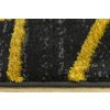 Moderní kusový koberec FESTIVAL 2731A černý / žlutý