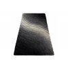 Kusový shaggy koberec FLIM 006-B1 Pruhy šedý