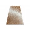 Kusový shaggy koberec FLIM 006 B5 Pruhy béžový