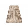 Kusový shaggy koberec FLIM 010 B1 Geometrický vzor béžový
