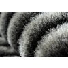 Kusový shaggy koberec FLIM 010 B3 Geometrický vzor černý šedý11