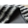 Kusový shaggy koberec FLIM 010 B3 Geometrický vzor černý šedý7