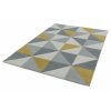 Moderní kusový koberec Sketch SK06 Geometrický vzor šedý žlutý1