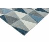 Moderní kusový koberec Sketch SK07 Geometrický vzor šedý modrý2