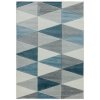 Moderní kusový koberec Sketch SK07 Geometrický vzor šedý modrý