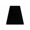 Kusový koberec jednobarevný Shaggy POSH protiskluzový pratelný černý15