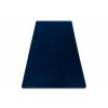 Kusový koberec jednobarevný Shaggy POSH protiskluzový pratelný tmavě modrý