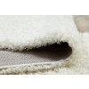 Koberec Běhoun jednobarevný SOFFI shaggy 5cm krémový9