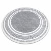 Moderní kulatý koberec GLOSS 2813 27 Řecký vzor šedý