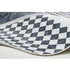 Kusový koberec vhodný k praní ANDRE 1863 Geometrický protiskluzový bílý černý10