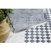 Kusový koberec vhodný k praní ANDRE 1863 Geometrický protiskluzový bílý černý7