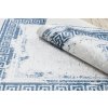 Kusový koberec vhodný k praní ANDRE 1213 Mramor protiskluzový bílý modrý12