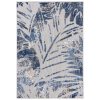 Moderní kusový koberec AVENTURA EC66A Listy palem šedý modrý