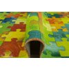 Dětský kusový koberec Puzzle multicolor vícebarevný