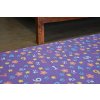 Kusový dětský koberec NUMBERS fialový číslice