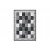 Kusový koberec BCF Morad RAFIA ČTVERCE Geometrický šedý