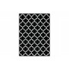 Kusový koberec BCF Morad TRELIS Geometrický černý krémový