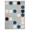 Kusový koberec LAZUR C980B puntíky šedý růžový9