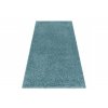 Kusový koberec jednobarevný SOFFI shaggy 5cm modrý